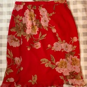 CHETTA B (2 piece)💯silk skirt&top